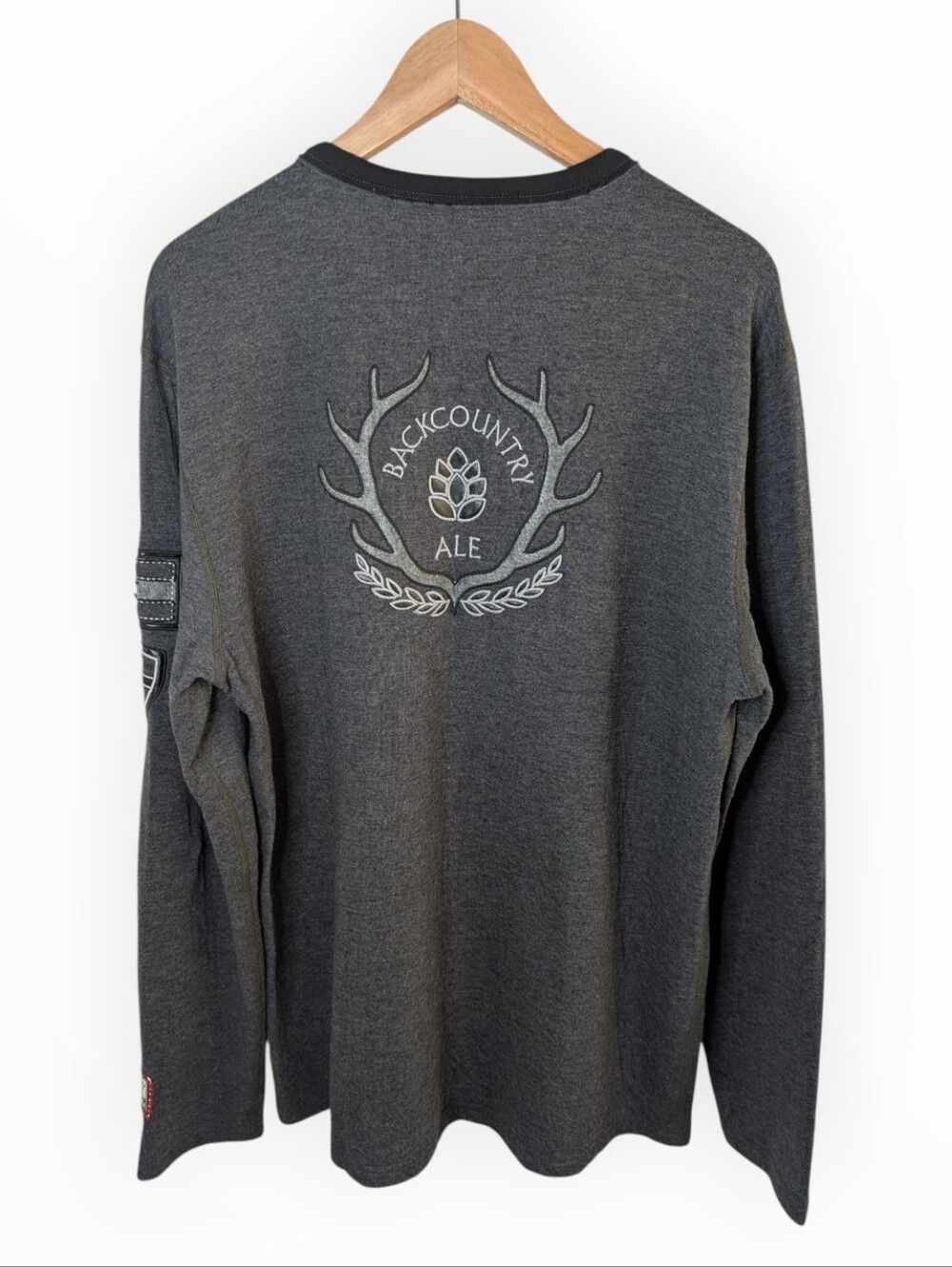 Alp N Rock Back Country Ale Dark Gray Long-Sleeve Crewneck Shirt XL